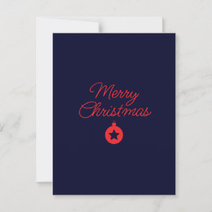 Klassiskt unikt God jul Black Sten Blue-märke Vykort