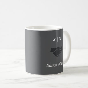 Klassiskt unikt Mugg med Initialer, Namn och Logot