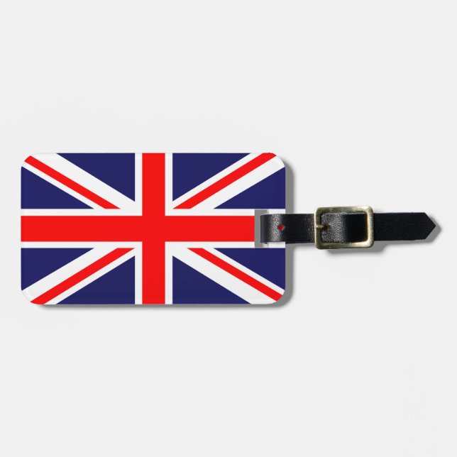 Klassiskt Union Jack Bagagebricka (Horisontell Framsida)