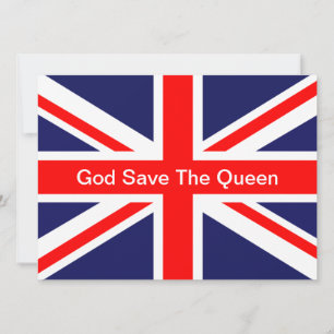 Klassiskt Union Jack Inbjudningar