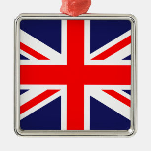 Klassiskt Union Jack Julgransprydnad Metall