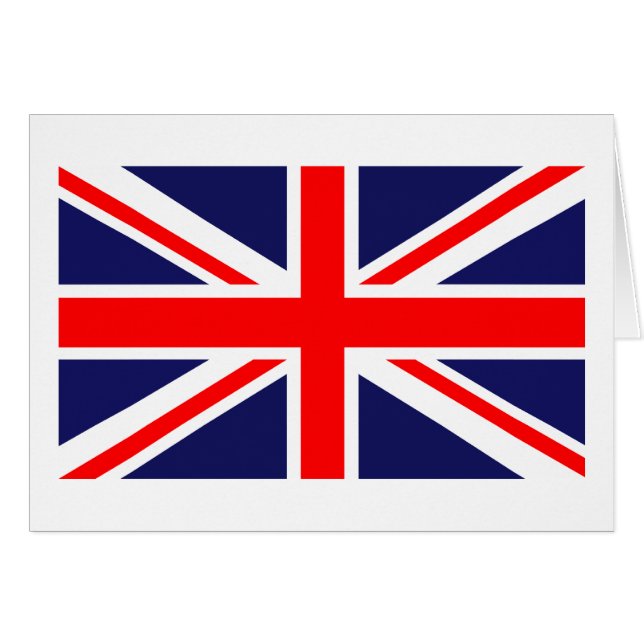 Klassiskt Union Jack OBS Kort (Framsidan Horizontal)