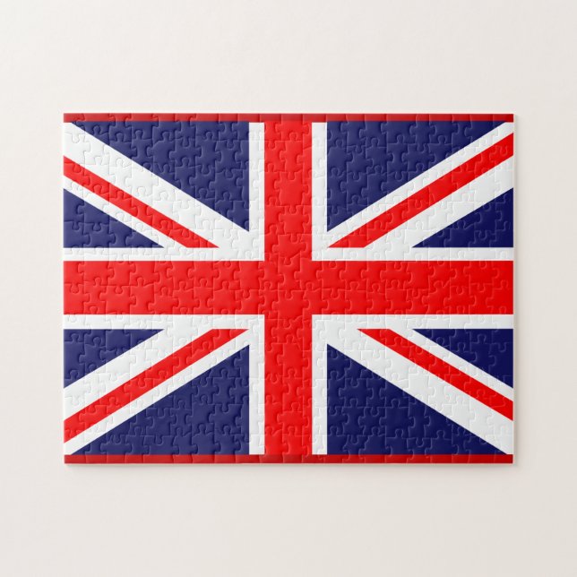 Klassiskt Union Jack Pussel (Horisontell)