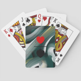 Klassiskt uppspelningskort Svart Grönt för trender Casinokort