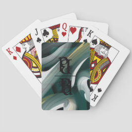 Klassiskt uppspelningskort Svart Grönt för trender Casinokort