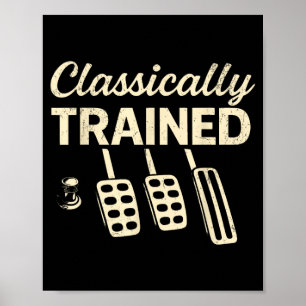 Klassiskt Utbildad med Dimmer Manuell Bilpedal Poster
