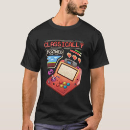 Klassiskt utbildad Retro Arcade Gamer Pixel Art T Shirt