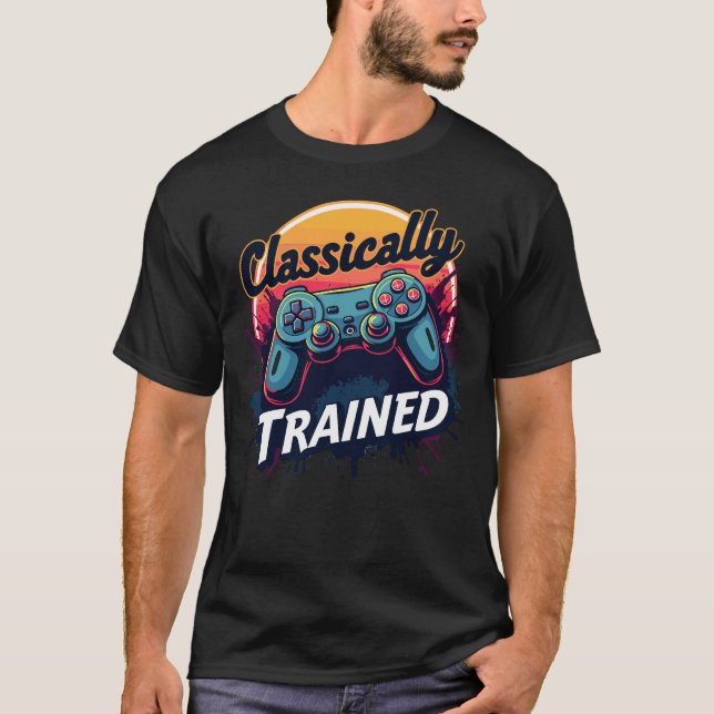 Klassiskt utbildad spelare t shirt (Framsida)