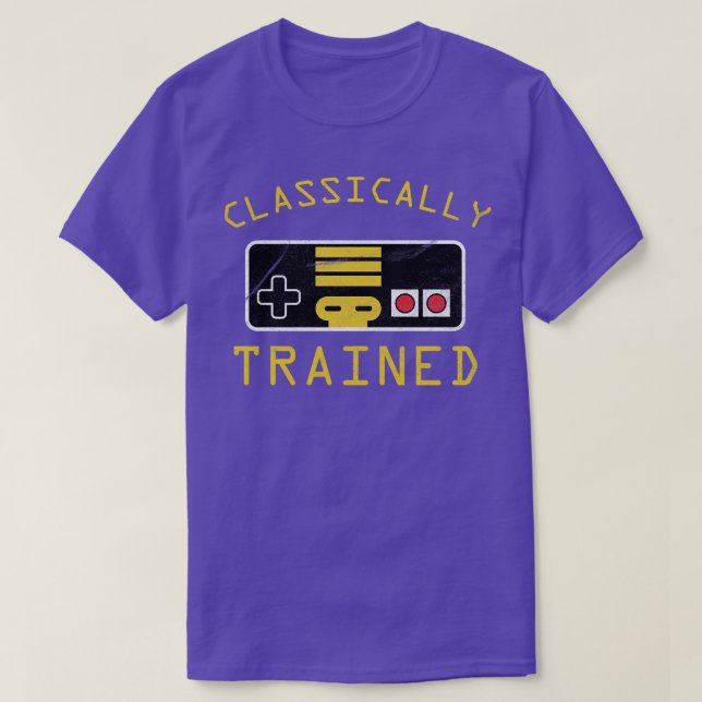 Klassiskt utbildat videospel t shirt (Design framsida)