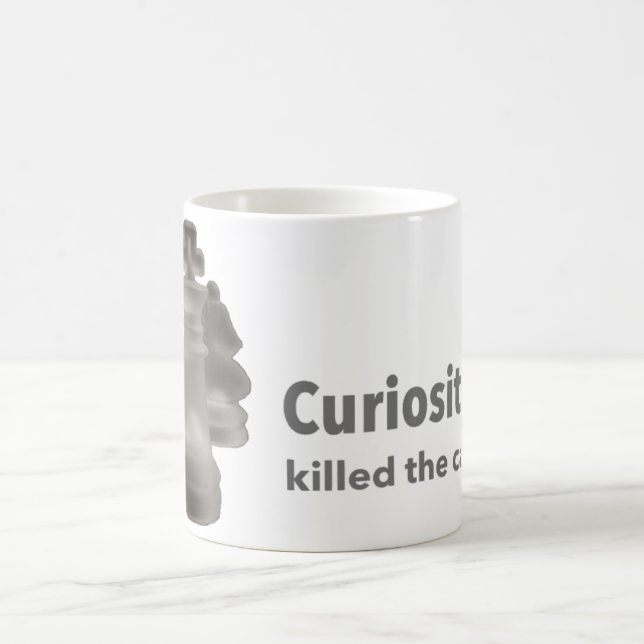 Klassiskt uttryck i Mugg "Curiosity Killed the Cat (Center)