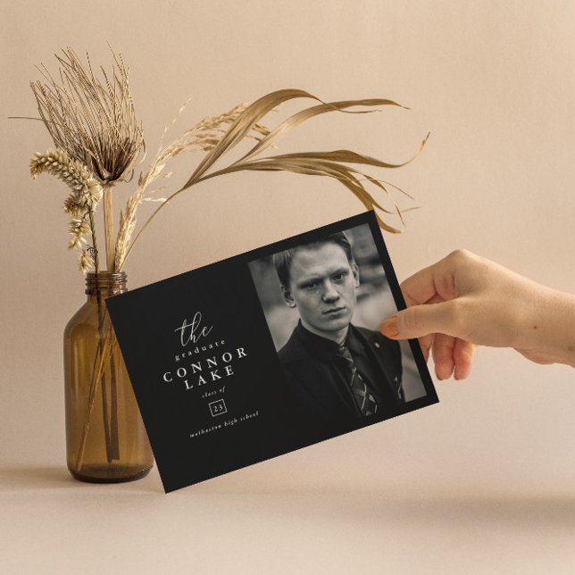 Klassiskt Vågrät, foto, Studentfest Inbjudningar (Skapare uppladdad)