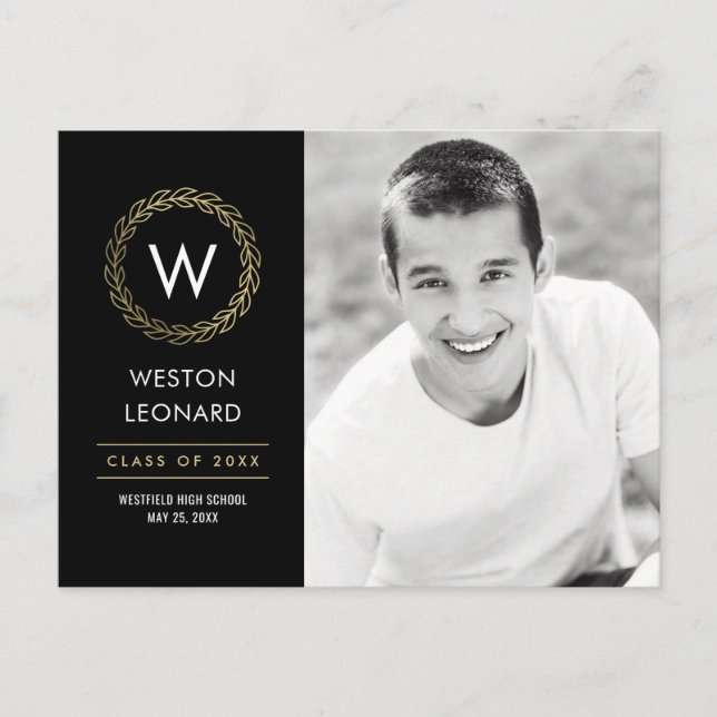 Klassiskt vaktkort för utandningsbar Färg Studente Vykort (Framsida)