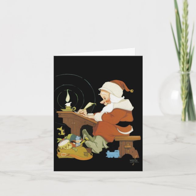 Klassiskt Vernon Grant-julkort Helgkort (Framsida)