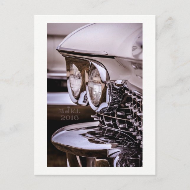 Klassiskt Vintage bil-kort. Vykort (Framsida)