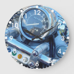Klassiskt virago-motorcykel Dash Large Round Clock Stor Klocka