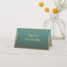 Klassiskt visitkort för kalk och Guld Elegant bröl Placeringskort