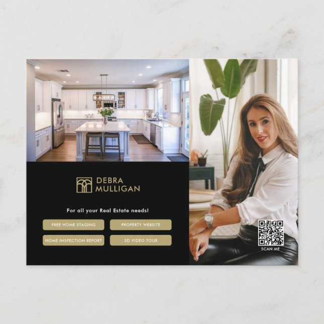 Klassiskt visitkort för marknadsföring i Gods Vykort (Framsida)