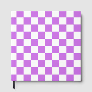 Klassiskt visuellt magenta schackbräde gästböcker