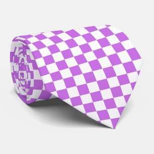 Klassiskt visuellt magenta schackbräde slips