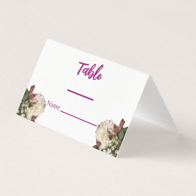 Klassiskt vita botaniska Florans platsnummer Kort (Baksida)