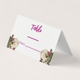 Klassiskt vita botaniska Florans platsnummer Kort