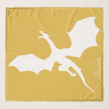 Klassiskt Vita Guld-ljusgevär Scarf