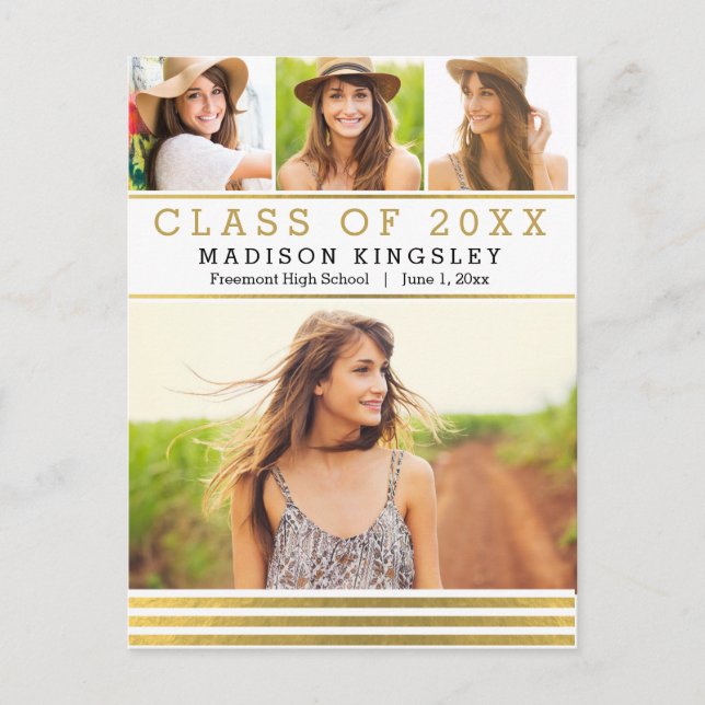 Klassiskt vykort för avisering i Rand Studenten (Framsida)