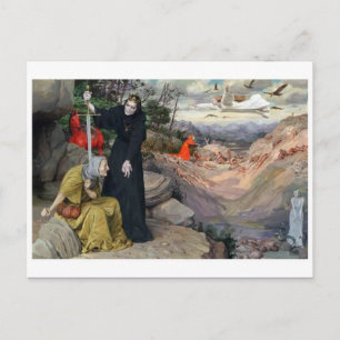 Klassiskt vykort för illustration