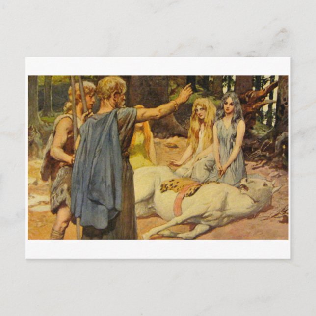 Klassiskt vykort för illustration (Framsida)