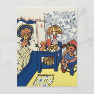 Klassiskt vykort för illustration