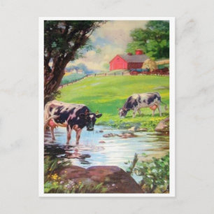 Klassiskt vykort för illustration