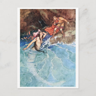 Klassiskt vykort för illustration