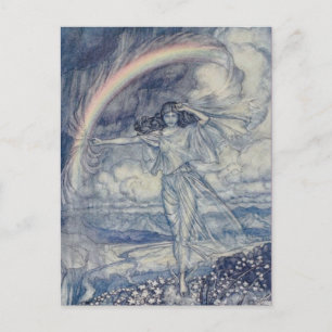 Klassiskt vykort för illustration