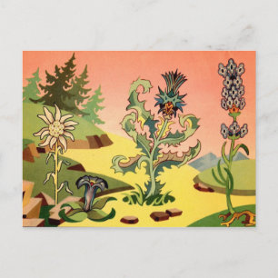 Klassiskt vykort för illustration