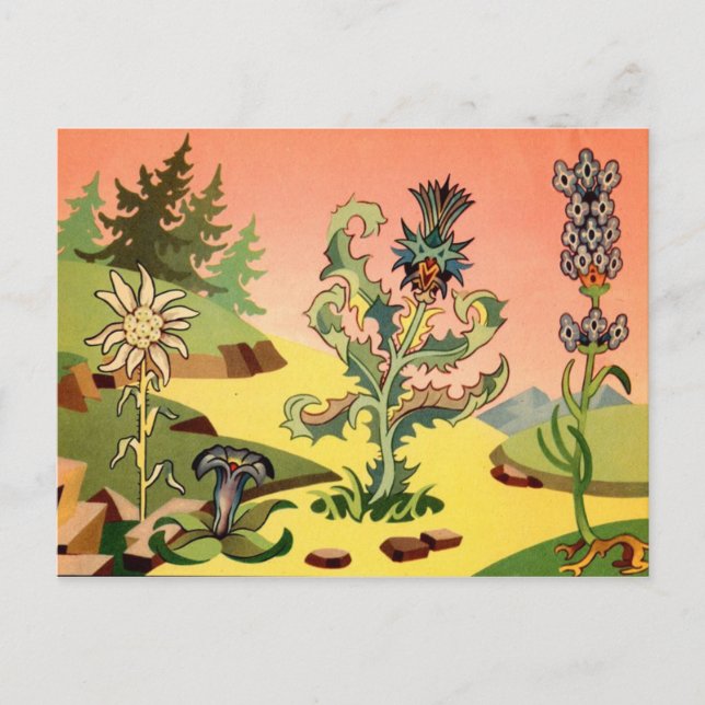 Klassiskt vykort för illustration (Framsida)