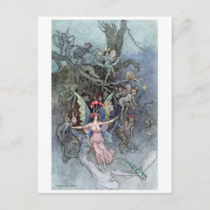 Klassiskt vykort för illustration