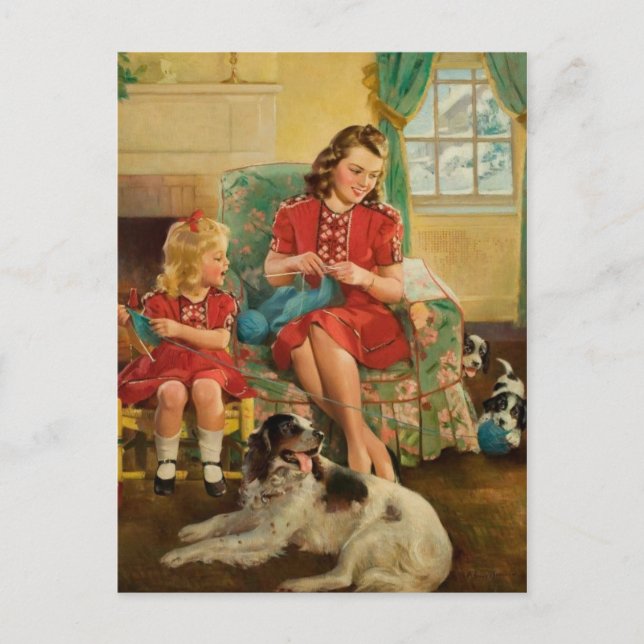 Klassiskt vykort för illustration (Framsida)