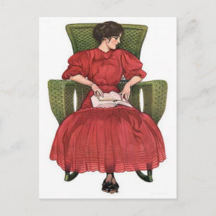 Klassiskt vykort för illustration