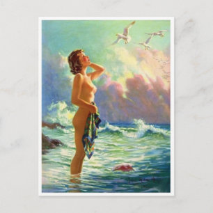 Klassiskt vykort för illustration
