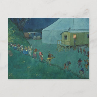 Klassiskt vykort för illustration
