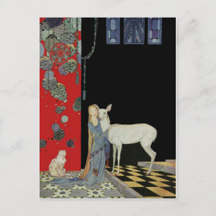 Klassiskt vykort för illustration