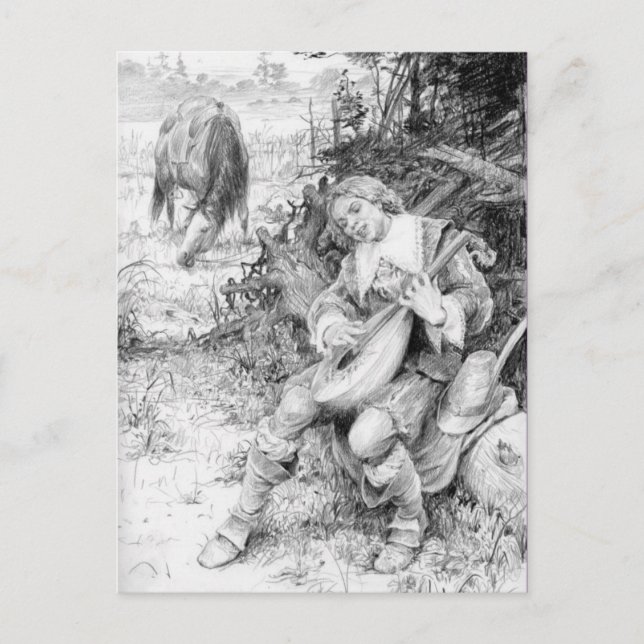 Klassiskt vykort för illustration (Framsida)