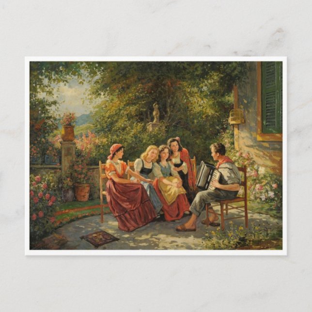 Klassiskt vykort för målning (Framsida)