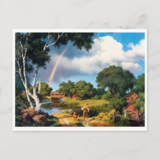 Klassiskt vykort för målning