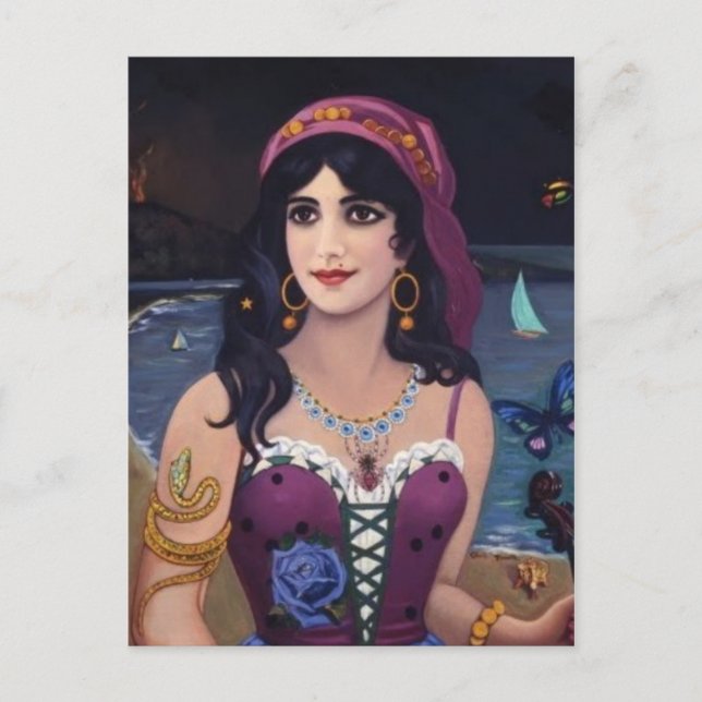 Klassiskt vykort för målning (Framsida)