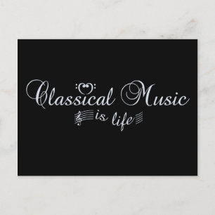 Klassiskt vykort för musik