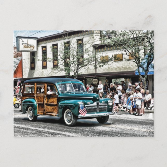 Klassiskt vykort för personbilar (Framsida)