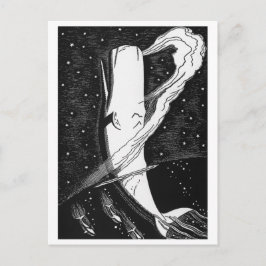 Klassiskt vykort för träsnitt