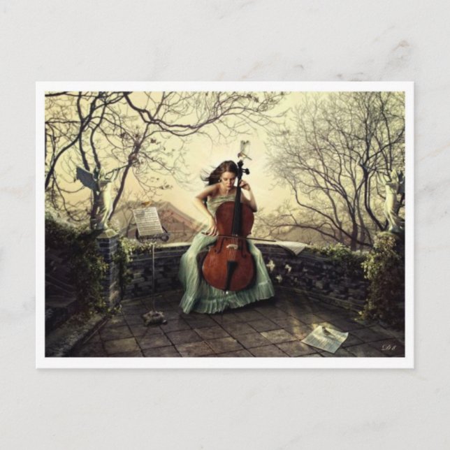 Klassiskt vykort med målning (Framsida)