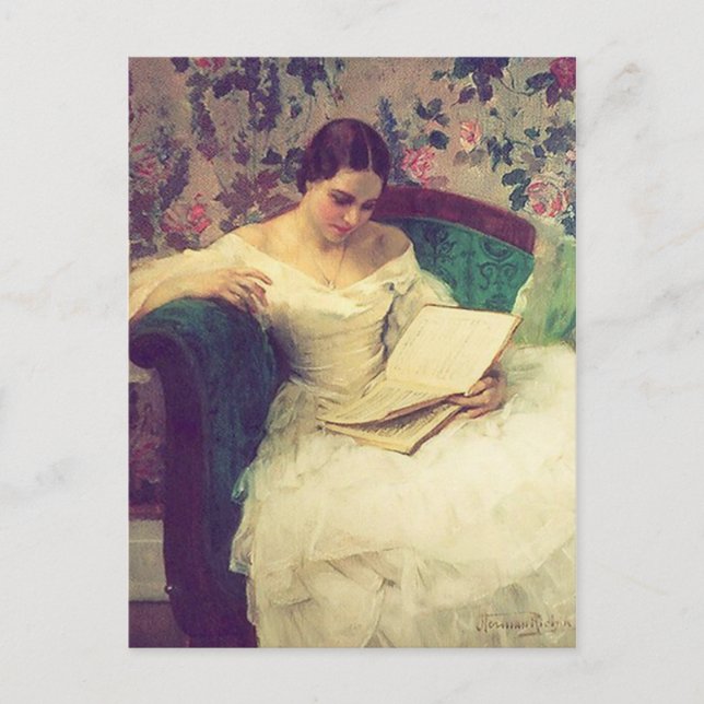 Klassiskt vykort med målning (Framsida)